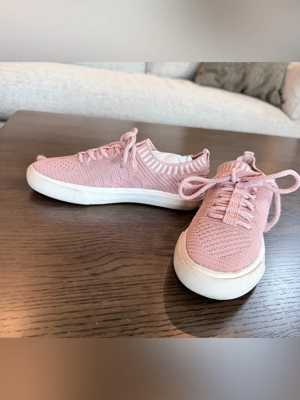 Kids Blowfish 2/3 Knit Lace-Up Sneakers - Pink